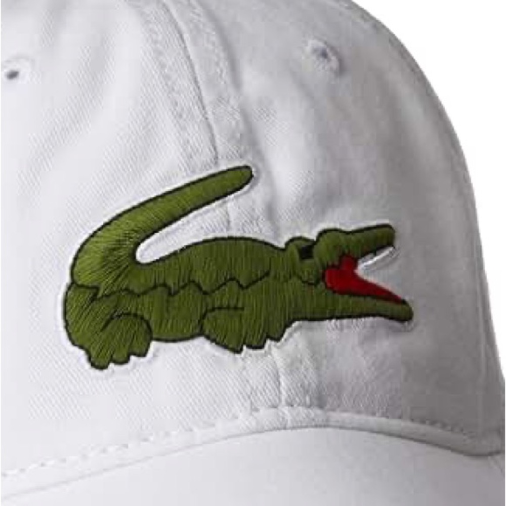 Lacoste Adjustable Cotton Twill Cap White - Picture 6 of 7